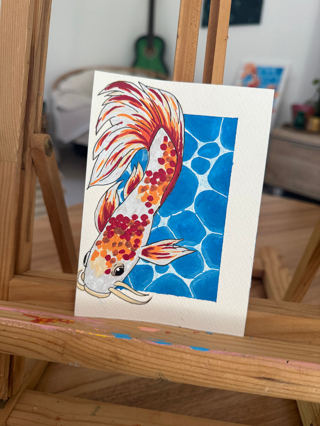 Postcard koï