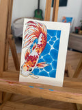 Postcard koï